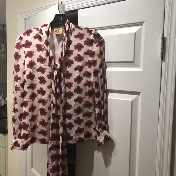 Tory Burch red/white top size 0. Price to go, - Picture 1 of 10